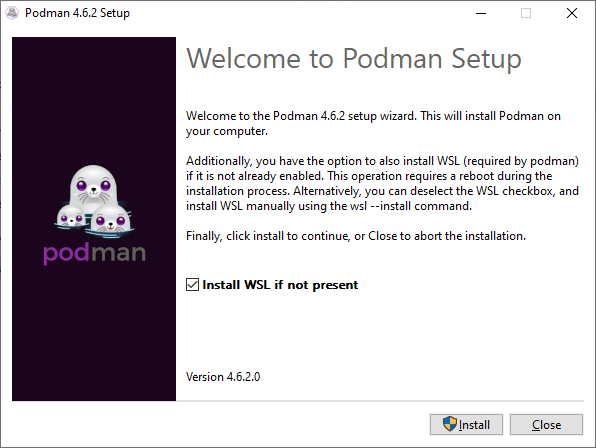 Instalar podman